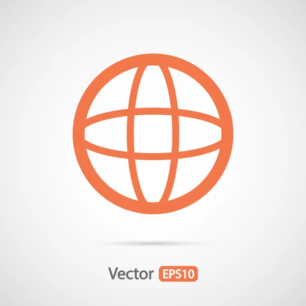 Zeměkoule ikonu design — Stockový vektor