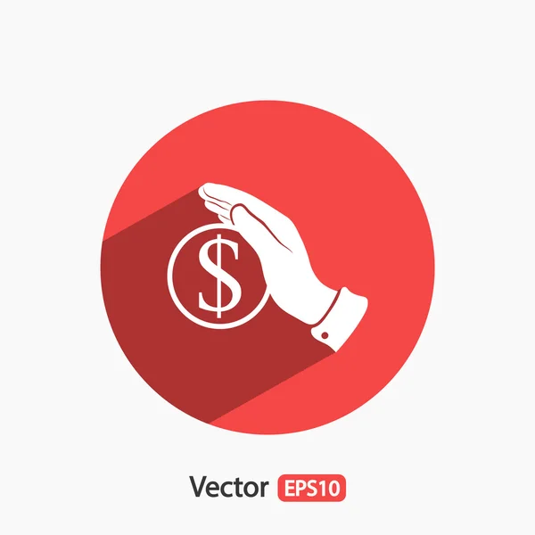 Zapisz pieniądze ikona — Wektor stockowy