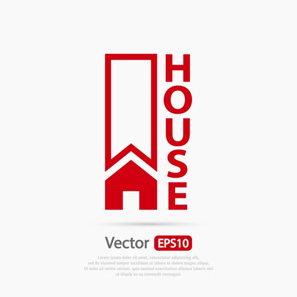 Hus ikon design — Stock vektor