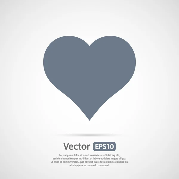 Icono de corazones, diseño plano — Vector de stock