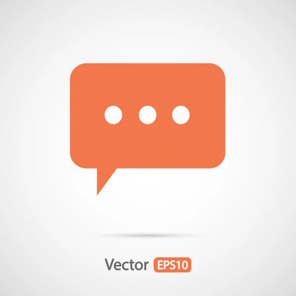 Icono de burbuja de habla — Vector de stock