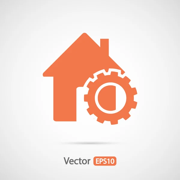 Casa icono de diseño — Vector de stock