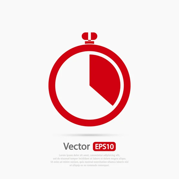 Stopwatch icon design — Stock Vector