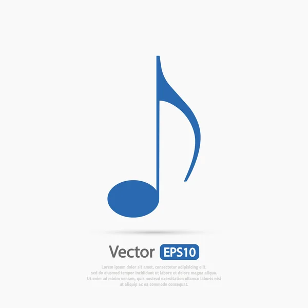 Ícone de música design — Vetor de Stock