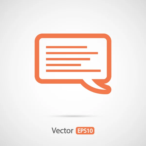 Icono de burbuja de habla — Vector de stock