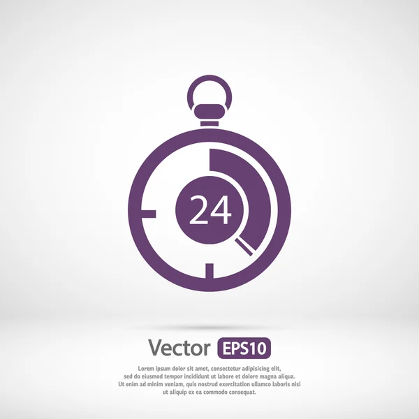 Diseño de icono de cronómetro — Vector de stock