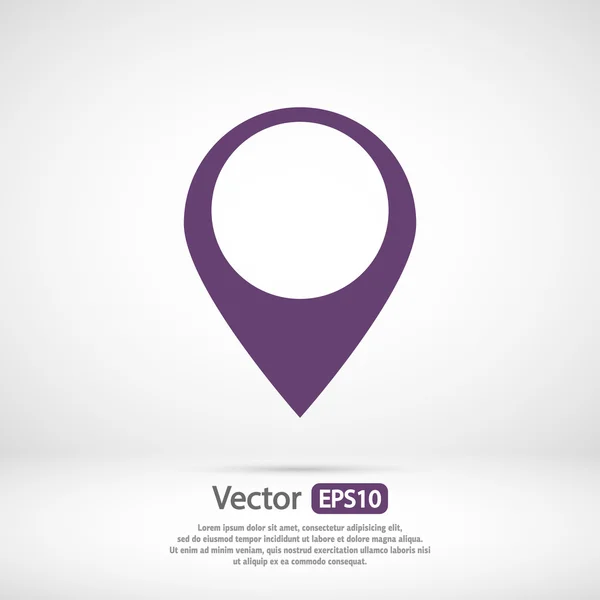 Icono de marca, puntero — Vector de stock