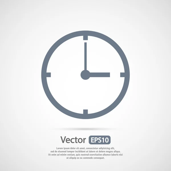 Reloj icono de diseño — Vector de stock