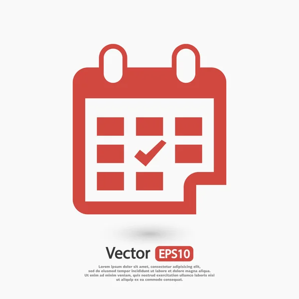 Návrh kalendáře ikony — Stockový vektor