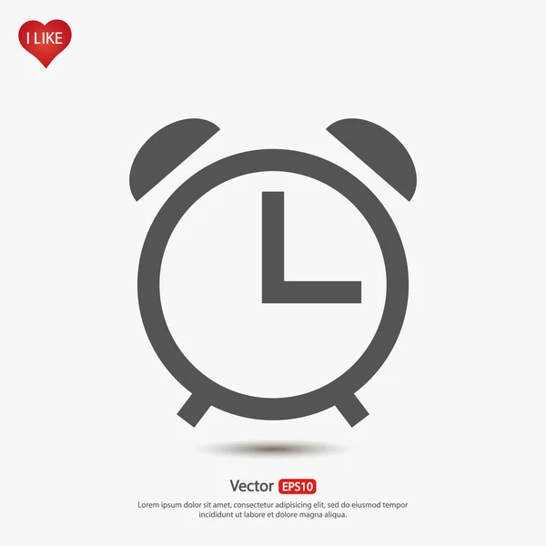 Reloj icono de diseño — Vector de stock