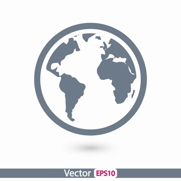 Planeta icono de diseño — Vector de stock