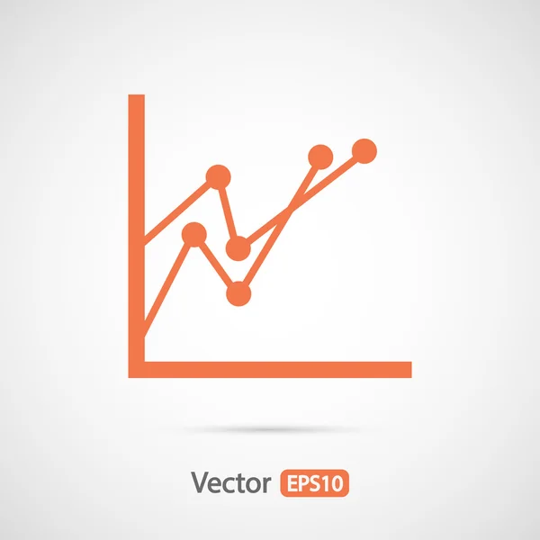 Infographic, grafiek pictogram — Stockvector