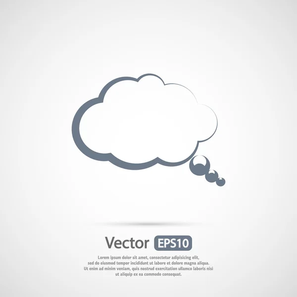 Bule de vorbire pictogramă — Vector de stoc