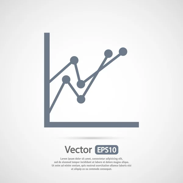 Infographic, grafiek pictogram — Stockvector