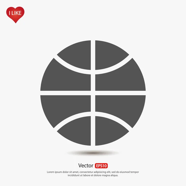 Basketbal pictogram — Stockvector