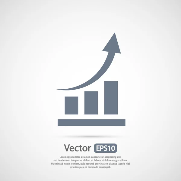 Infographic, grafiek pictogram — Stockvector