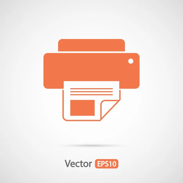 Diseño del icono de la impresora — Vector de stock