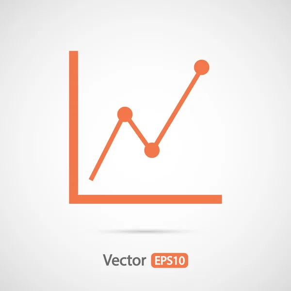 Infographic, grafiek pictogram — Stockvector