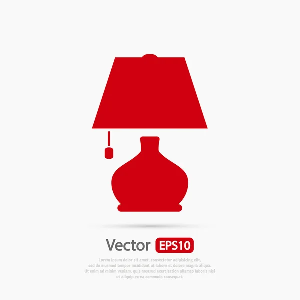 Lampa ikony designu — Stockový vektor