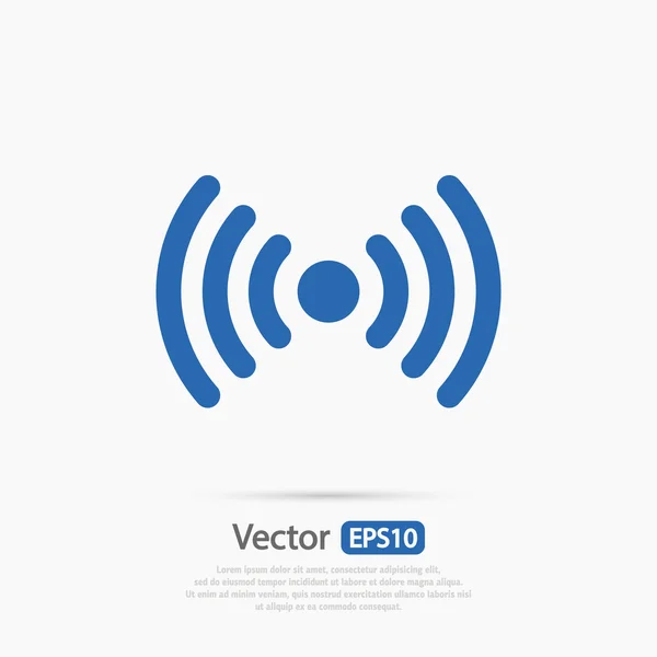Wireless Icon , Flat design style — Stock Vector