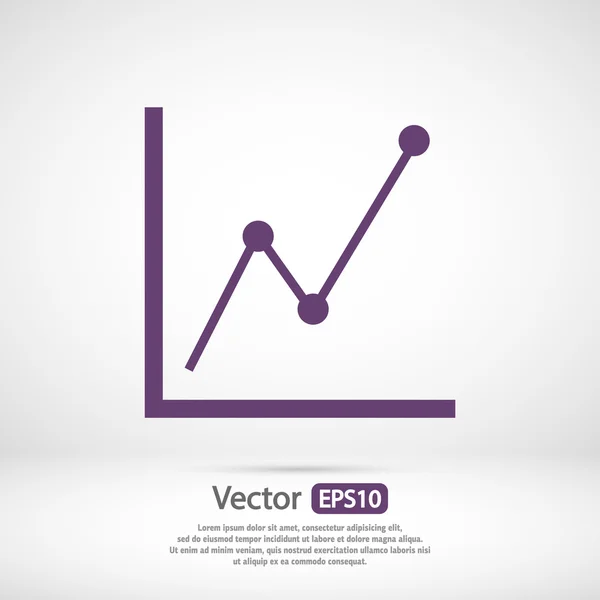 Infografía, icono del gráfico — Vector de stock