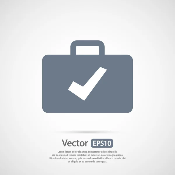 Aktovka ikony designu — Stockový vektor