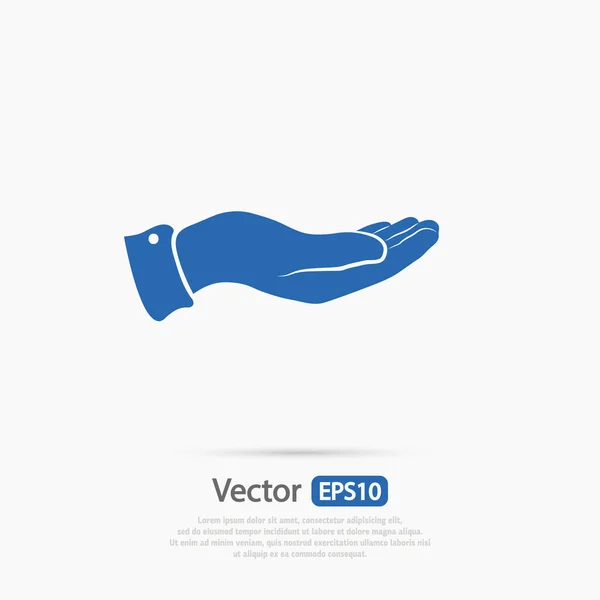 Diseño de icono de mano — Vector de stock