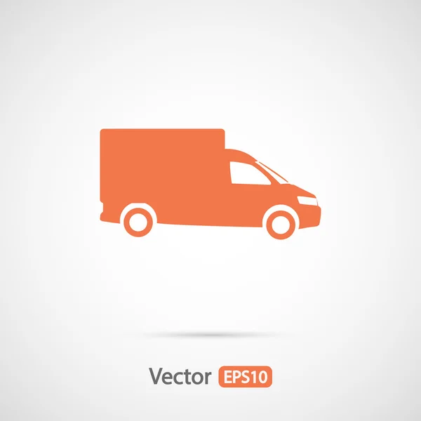 Truck flat icon — Stock Vector