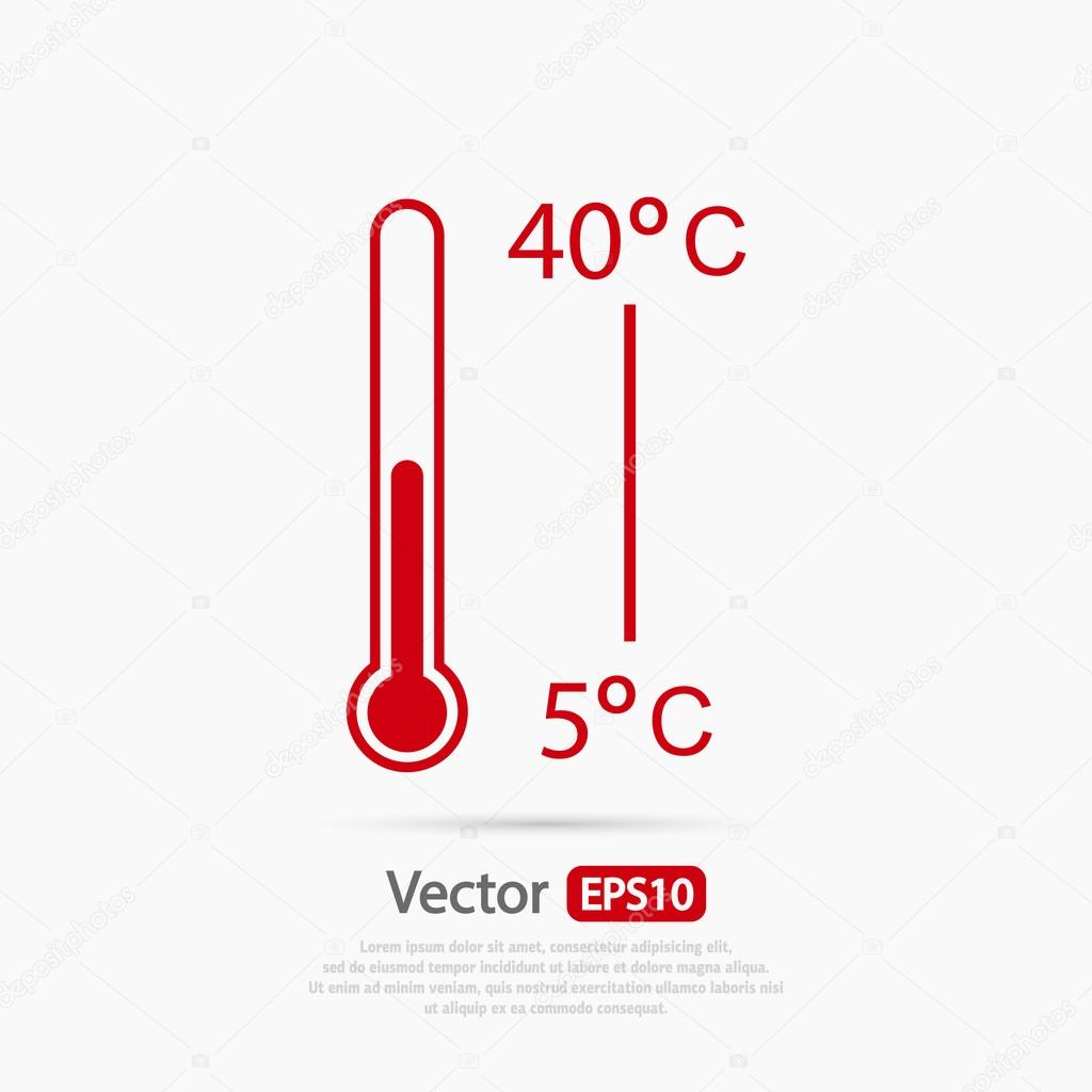 Thermometer icon design