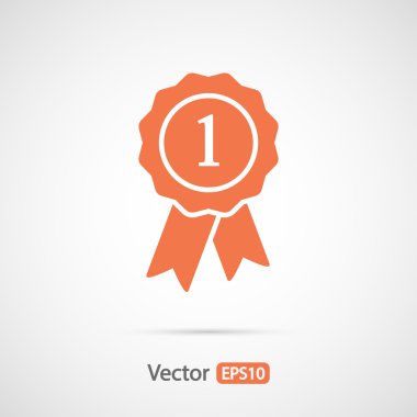 Kurdele simgeli rozet