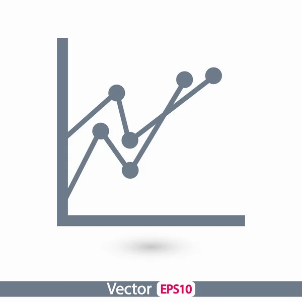 Infografía, icono del gráfico — Vector de stock