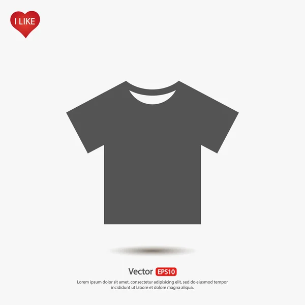 Tshirt pictogram — Stockvector