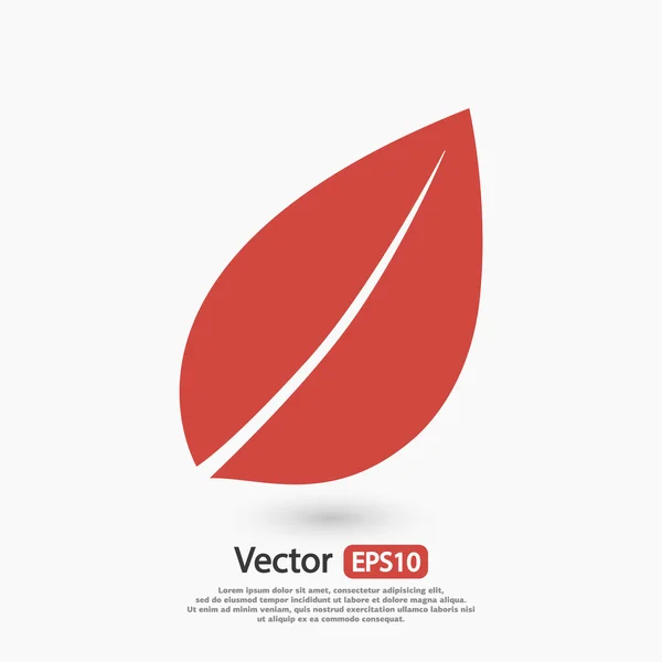 Boom blad pictogram — Stockvector