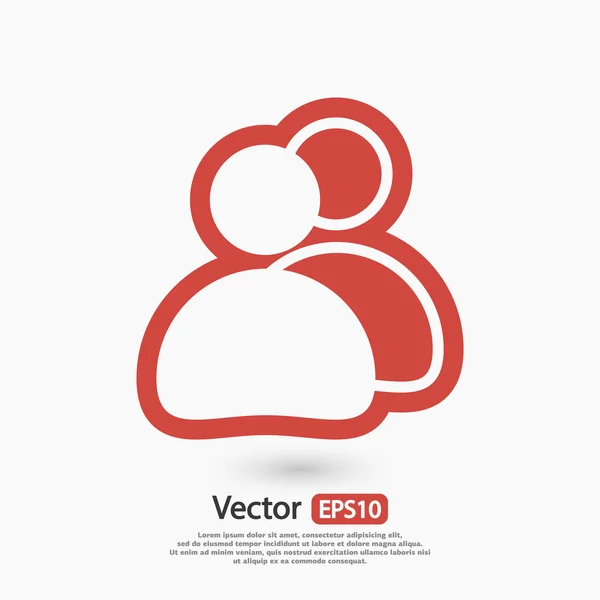 Icono de gente de negocios — Vector de stock