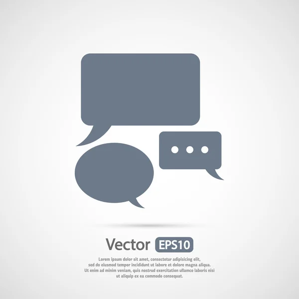 Icono de burbujas de voz — Vector de stock