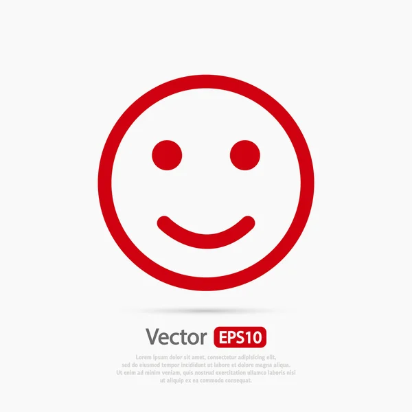 Sonrisa icono de diseño — Vector de stock