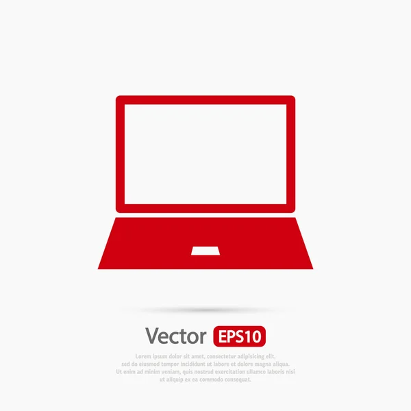 Laptop icon design — Stock Vector