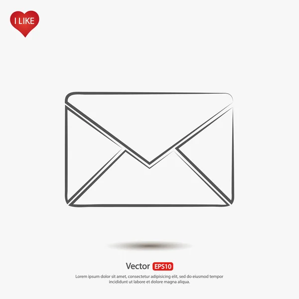 Enveloppe mail icône — Image vectorielle