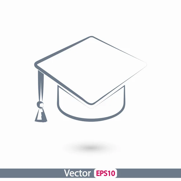 Icono de la tapa de graduación — Vector de stock