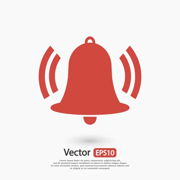 Bell icono de diseño — Vector de stock