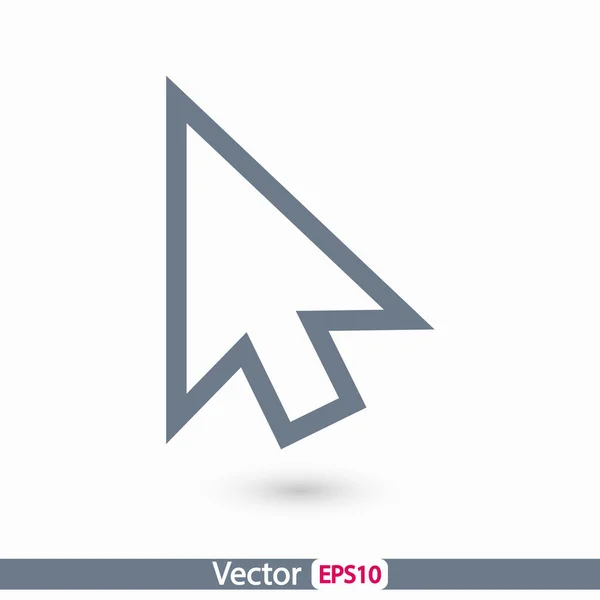 Icono de cursores, estilo de diseño plano — Vector de stock