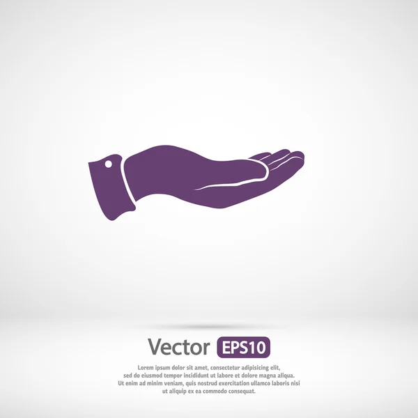 Design icona a mano — Vettoriale Stock