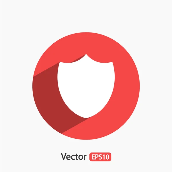 Icono de escudo, Estilo de diseño plano — Vector de stock