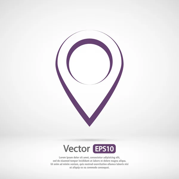 Icono de marca, puntero — Vector de stock