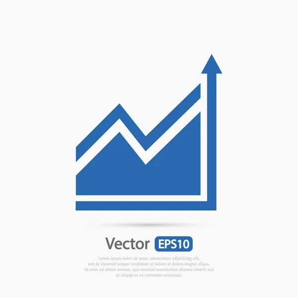 Infographic, grafiek pictogram — Stockvector