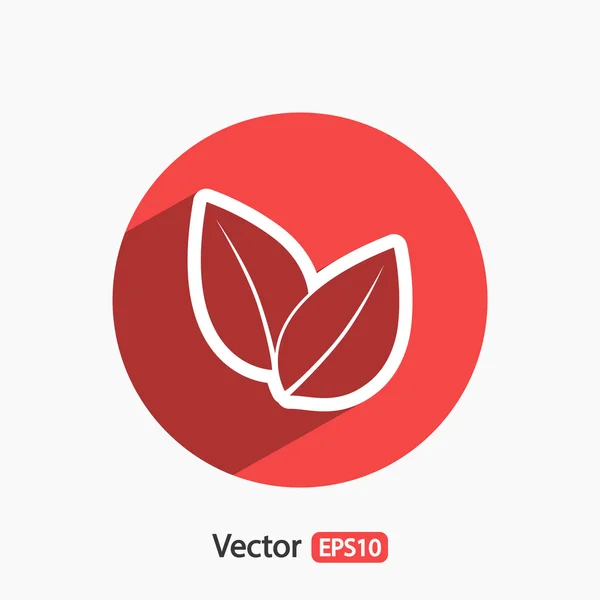 Icono hojas de árbol — Vector de stock