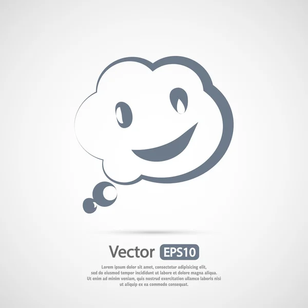 Bule de vorbire pictogramă — Vector de stoc