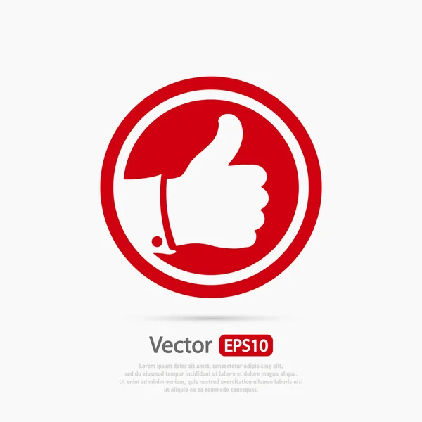 Als pictogram, platte ontwerpstijl — Stockvector