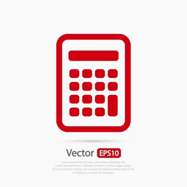 Diseño del icono de la calculadora — Vector de stock