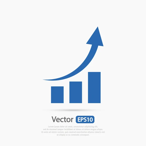Infographic, ikonu grafu — Stockový vektor